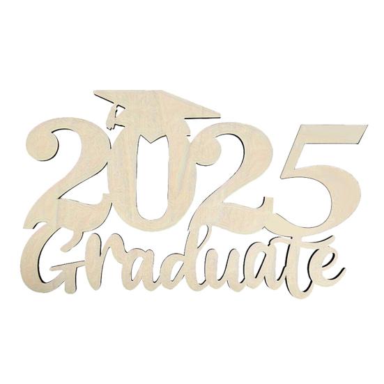 Деревянная табличка для входной двери «Выпускной 2025 года», приветственный знак для выпускного вечера, декор для фотобудки