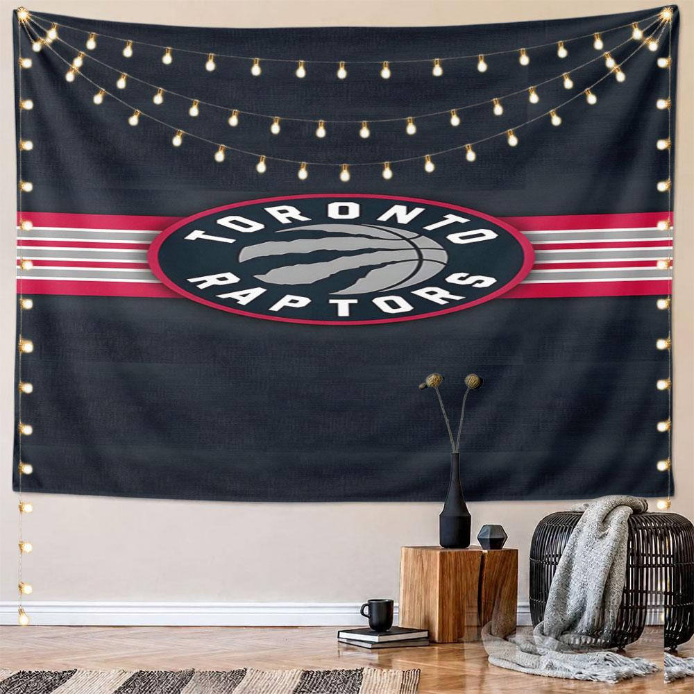 "Toronto Raptors Logo with Claw Design" Pattern Wall Hanging Tapestry Decorative Tapestry Home Decor for Bedroom and Living Room