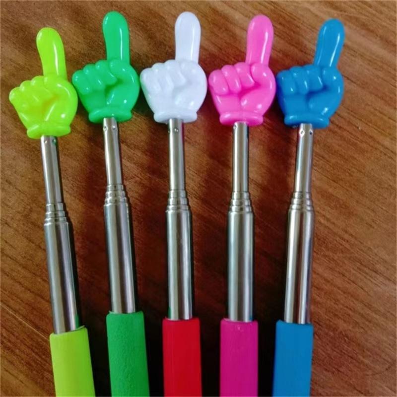 10Pcs Retractable Teacher Pointer Finger Telescoping Pointer Stick Hand Pointer Extendable Presentation Pointer Finger