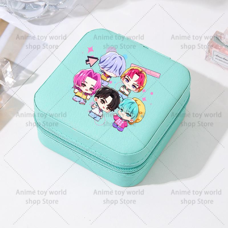 Kpop Demon Hunters Travel Portable Jewelry Storage Box Organizer Jewelry Case Earrings Necklace Ring Jewelry Boxes Birthday Gift