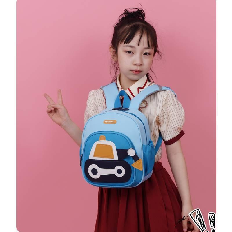 Adorable Cartoon Excavator Toddler Backpack For Boys And Girls Ages 1-6 Years