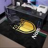 Custom Name Italian Football Crest Rug Game Carpet, Floor Mat for Bedroom Living Room Entryway Rug, Home Decor Idea Gift for Christmas birthday