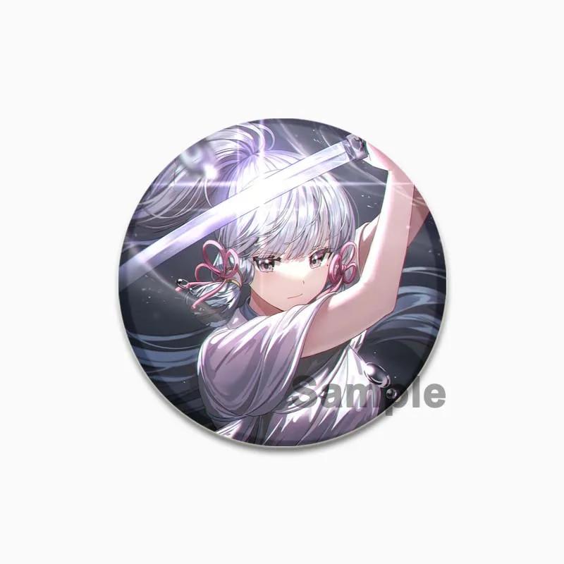 32/44/58 мм значок Камисато Аяка из мультфильма милые жестяные броши ручной работы креативные эмалевые булавки для одежды рюкзак подарочные ювелирные изделия аксессуары