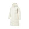 Fitness Series Sports Casual Hooded Simple Zipper Solid Color Down Jacket Women Outerwear White AYMU528-1