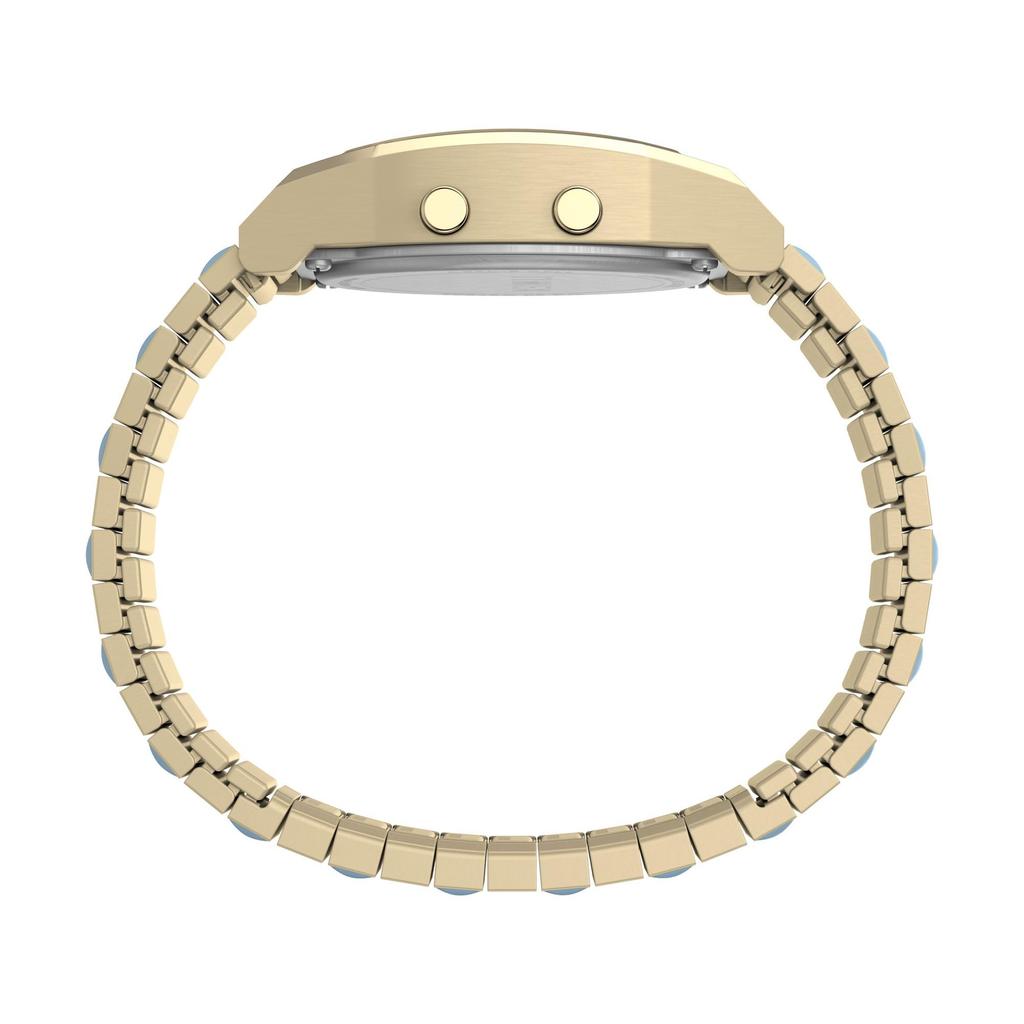 Часы Timex 80 Timex 80 Синий циферблат Нержавеющая сталь Акрил Кварцевые часы Бренд TW2W40800 Золото [TIMEX] Женские [Товар]