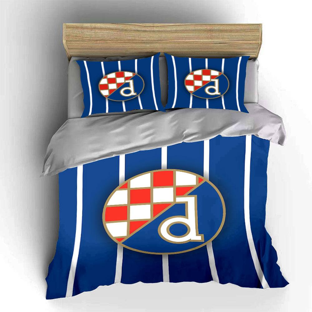 Blue Striped Set with Logo Design Bedding Duvet Cover Set Duvet Cover Pillowcases (1 * Duvet Cover 2 * Pillowcases, without duvet insert)
