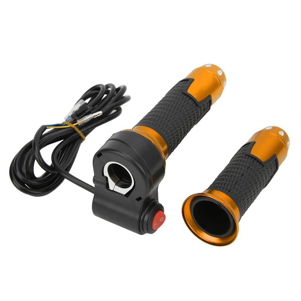 Cable 1.8m Twist Throttle Grips with Button Throttle Grip Handlebar  Motorcycle Accessories