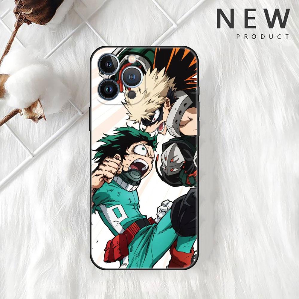 Чехол My Hero Academia для Apple iPhone 14 Pro Max 13 11 12 Mini SE 7 8 Plus X XS 6 6S силиконовый чехол для телефона мягкий TPU Funda