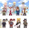 Наруто Набор игрушек для сборки из блоков Мини-фигурки Модель Сделай сам АБС-пластик Детский подарок Фан
