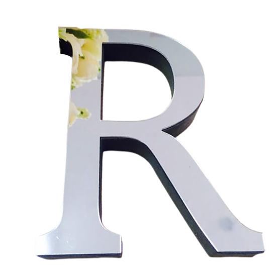 Популярные свадебные английские любовные письма домашний декор 3D зеркальные настенные наклейки алфавит рождественский декор ARI