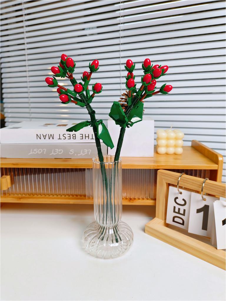 Букет из вечной розы и подсолнуха, конструктор, мини-кирпичики DIY для взрослых, невянущий подарок на День святого Валентина, годовщину, декор для дома