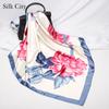 High-quality Luxurious Silk Scarves Headband Scarfs Neck Scarf For Women Chain Silk Scarf Women's Decorative Shawl