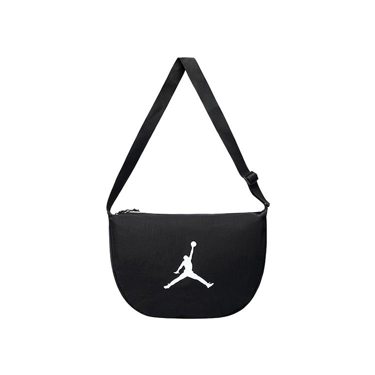 Jordan 22.5L Large Capacity Air Logo Nylon Shoulder Bag Unisex bags Black JD2623077AD-002