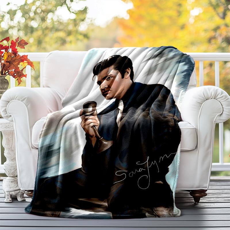 Elvis Flannel Blanket Soft All-Season Throw, Design for Camping, Car Travel, Hiking Sofa, Bed, Office Perfect Gift for Parties