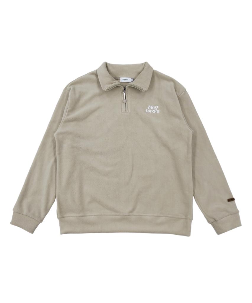 MONBIRDIE GOLF Men'S Smith Wright Tumble Anorak Top Beige