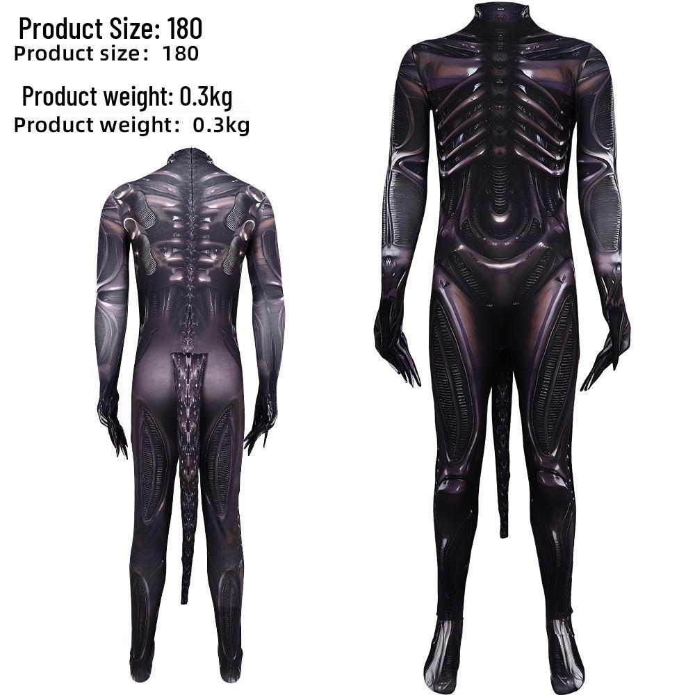 Alien Death Ship Horror Cosplay Jumpsuit – Halloween Stage Costume