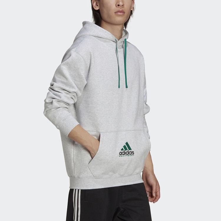 adidas Толстовка с вышитым логотипом Originals Eqt Мужские топы светло-конопляно-серого цвета HG8091