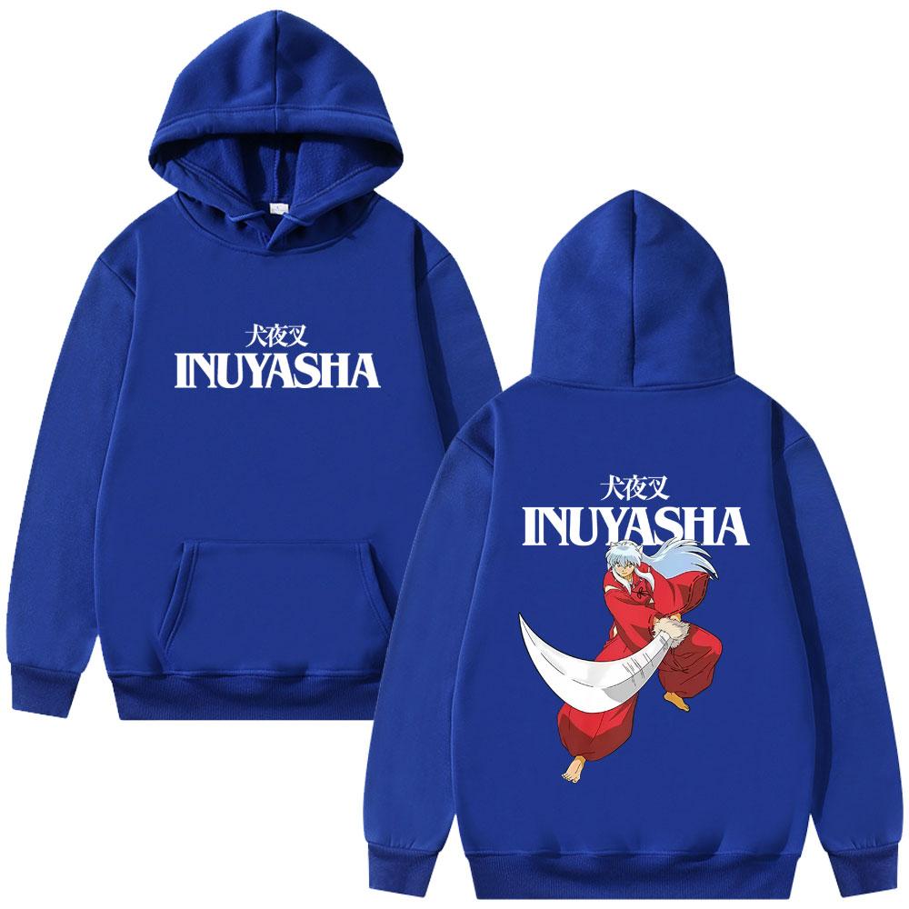 Anime Inuyasha Graphic Hoodie Wo Fashion Casual Oversized Pullover Hoodies Unisex Cartoon Harajuku Hooded Sweatshirt