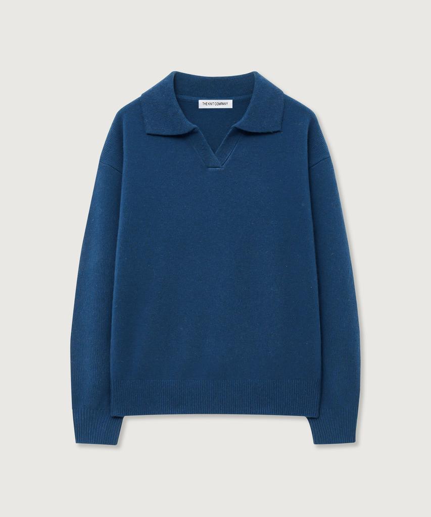 THEKNITCOMPANY (W) Трикотажный свитер с воротником из тонкой шерсти, 3 цвета