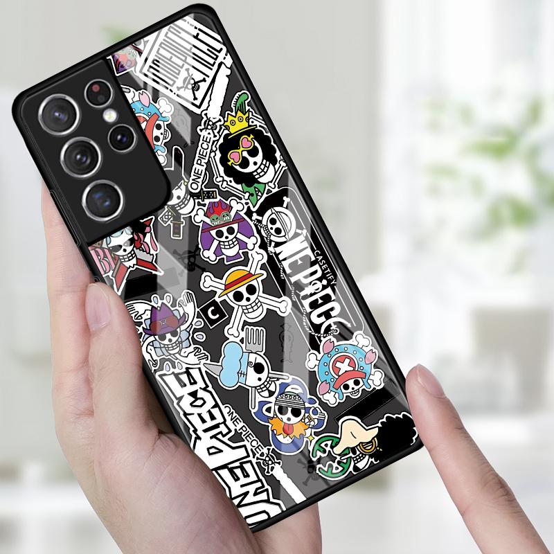 Чехол для Samsung Galaxy S25 S24 Ultra S21 S22 S20 FE S9 S23 Plus S8 Note 10 20 8 9 S10 Чехол для телефона OneS P-ieceS Логотип ZoroS