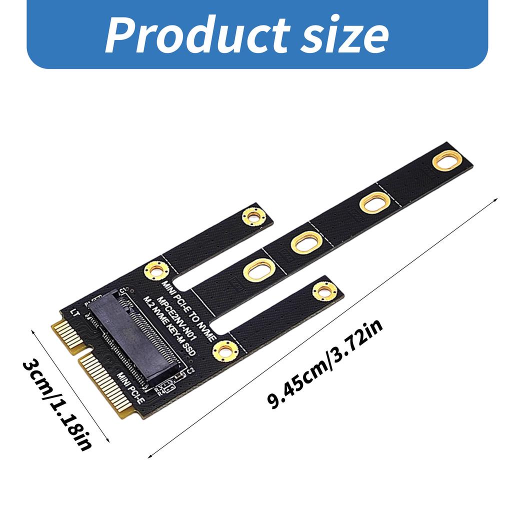 Адаптер PCIE - NVME Плата преобразователя платы расширения Райзеры Поддержка 2230 2242 2260 2280 NVME PCIE M Key