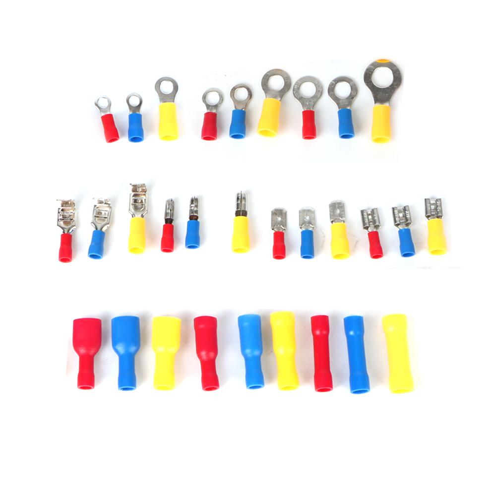 Rolled Terminals Assorted Kit Electrical Wire Crimp 280/480PCS Spade Butt Ring Lugs Fork Set Insulated Cable Connector