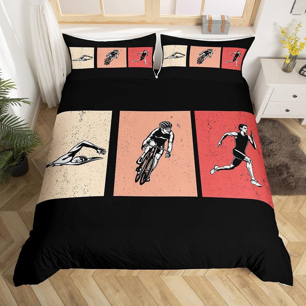 Colorful Dog Paw Three-Piece Quilt Cover 3D Digital Printing Bedding Cover Pet Animal Bed Cover