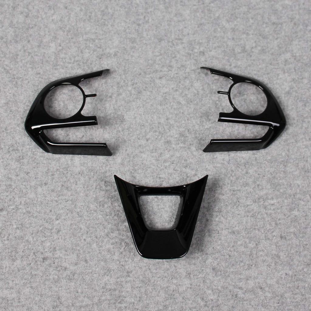 RUIQ Toyota New RAV4 (5th Generation) Interior Steering Wheel Garnish, Handle Frame, Interior Designed Exclusively for the Toyota RAV4 (Piano Black)