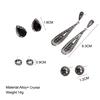 4 Pair Retro Bohemia Style Long Earring Set Modern All-match Eardrop Ornament