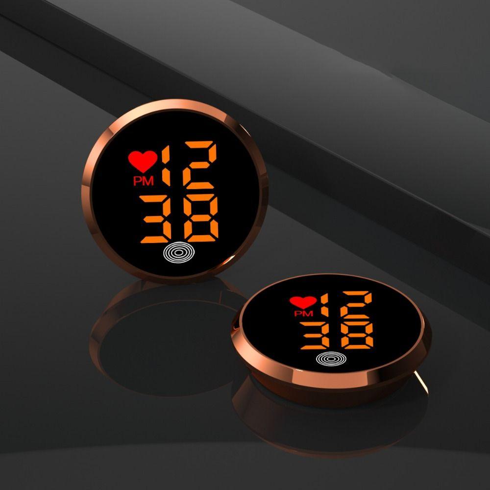 LED Time Display Car Dashboard Clock Mini Digital Clock Vehicle Supplies Stick-On Clock  Student