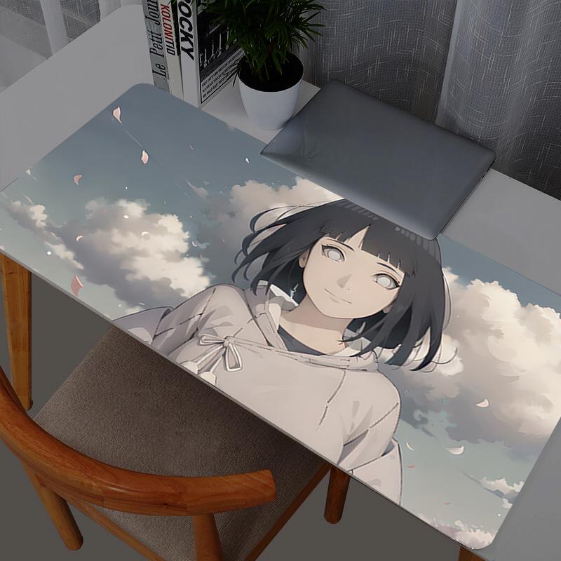 Naruto Hyuuga Hinata Large Mouse Pad Pc Speed For e-sports Players 800x300 Laptop Computer Keyboard Desk Mat Xxl Mousepad