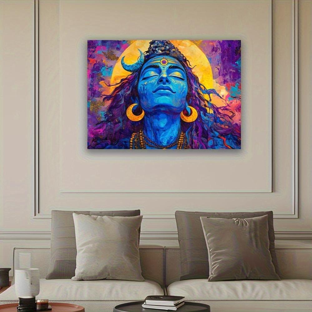 1pc Holy Hindu God Wall Hanging, Luxurious Polyester Decoration for Living Room Indoor Outdoor Party Decor, Universal Size, Unique Gift