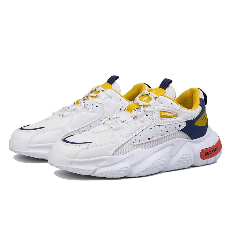 Спортивная обувь, мужские новые весенние сетчатые мужские повседневные кроссовки, дышащая студенческая обувь с низким верхом, обувь для папы
