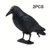 Decoracion Simulation Black Crow Raven Bird Repellent Pest Control Pigeon Repellent Outdoor