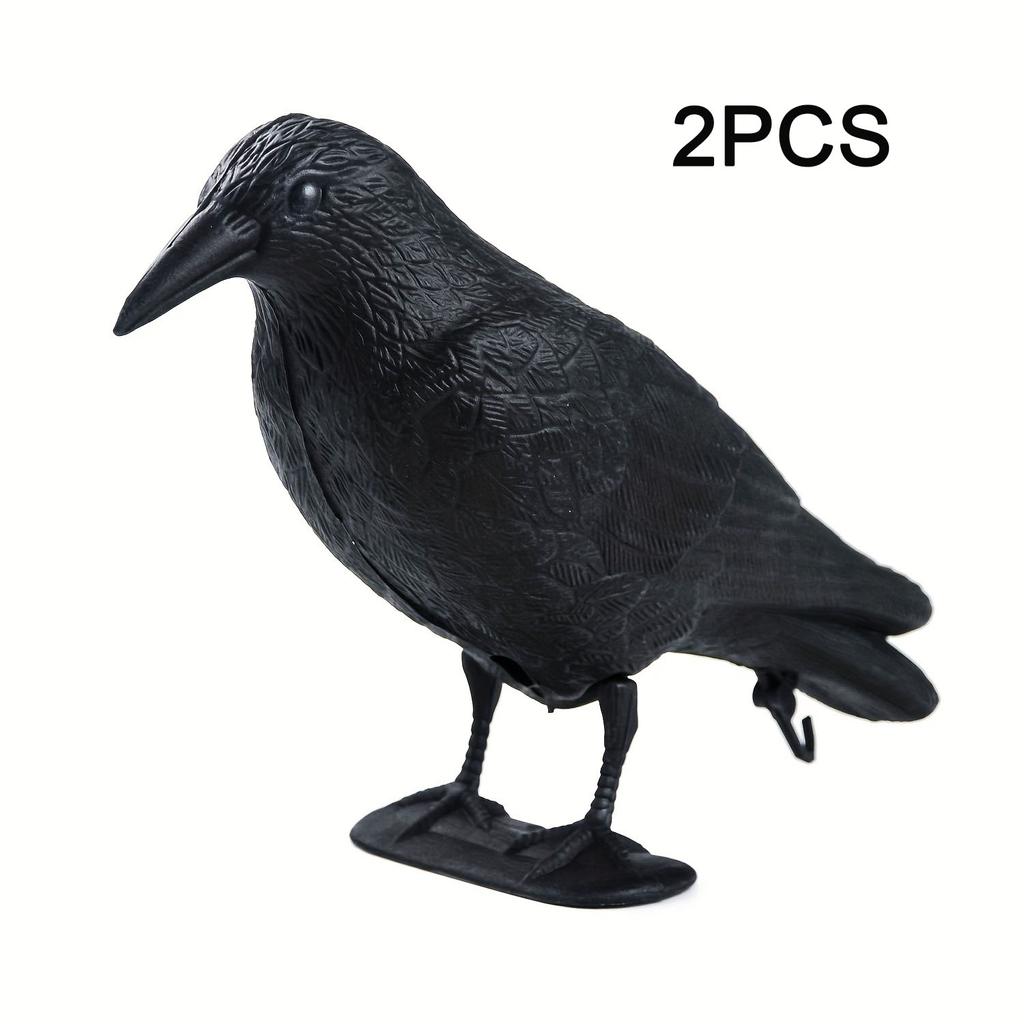 Decoracion Simulation Black Crow Raven Bird Repellent Pest Control Pigeon Repellent Outdoor