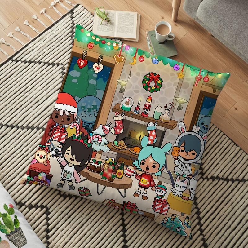 Чехол для подушки Toca Life World, наволочка Toca Boca для домашнего стула, детская комната, мягкая декоративная наволочка 45*45 см