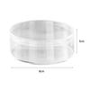 Round Storage Box Transparent Jewelry Box Practical Collection Containers  Jewelry Nail Art Biscuit
