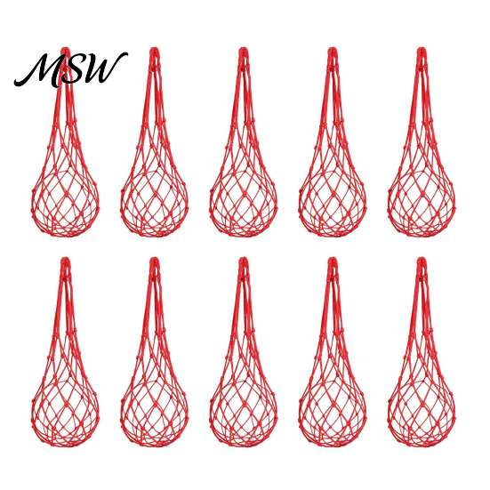 Heavy Duty Melon Hammock 10Pcs Watermelon Sling Nets, Weatherproof Reusable Holder Durable Polyester Fruit Mesh, Support Hammocks for Cantaloupe