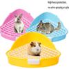 Rabbit Toilet Tray, Rabbit Toilet Box, Grid Hidden Pet Toilet, Plastic Material Resistant To Falling and Easy To Clean Hamster