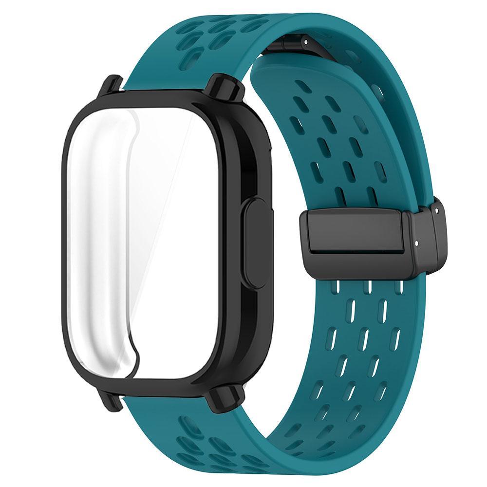 Дышащий ремешок+чехол для Redmi Watch 5 Active Силиконовый спортивный браслет Полностью закрывающий защитный чехол для ремешка Redmi Watch 5 Lite