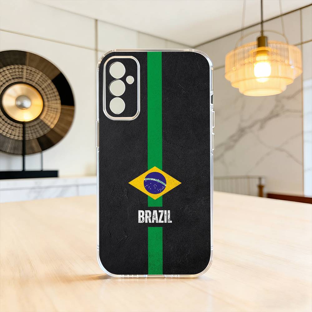 B-Brazil Бразильский флаг Чехол для телефона Прозрачный Силикон Мягкий Для SamsungA10,12,20,21S,30,31,40,50,51,52,70,71
