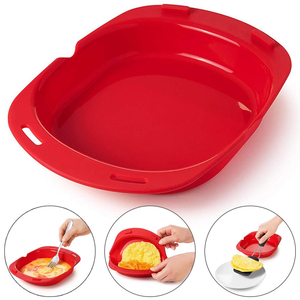 Microwave Oven Silicone Omelette Egg Roll Bakeware Egg Roll Maker Steamer Dish Gadget Kitchen Supplies