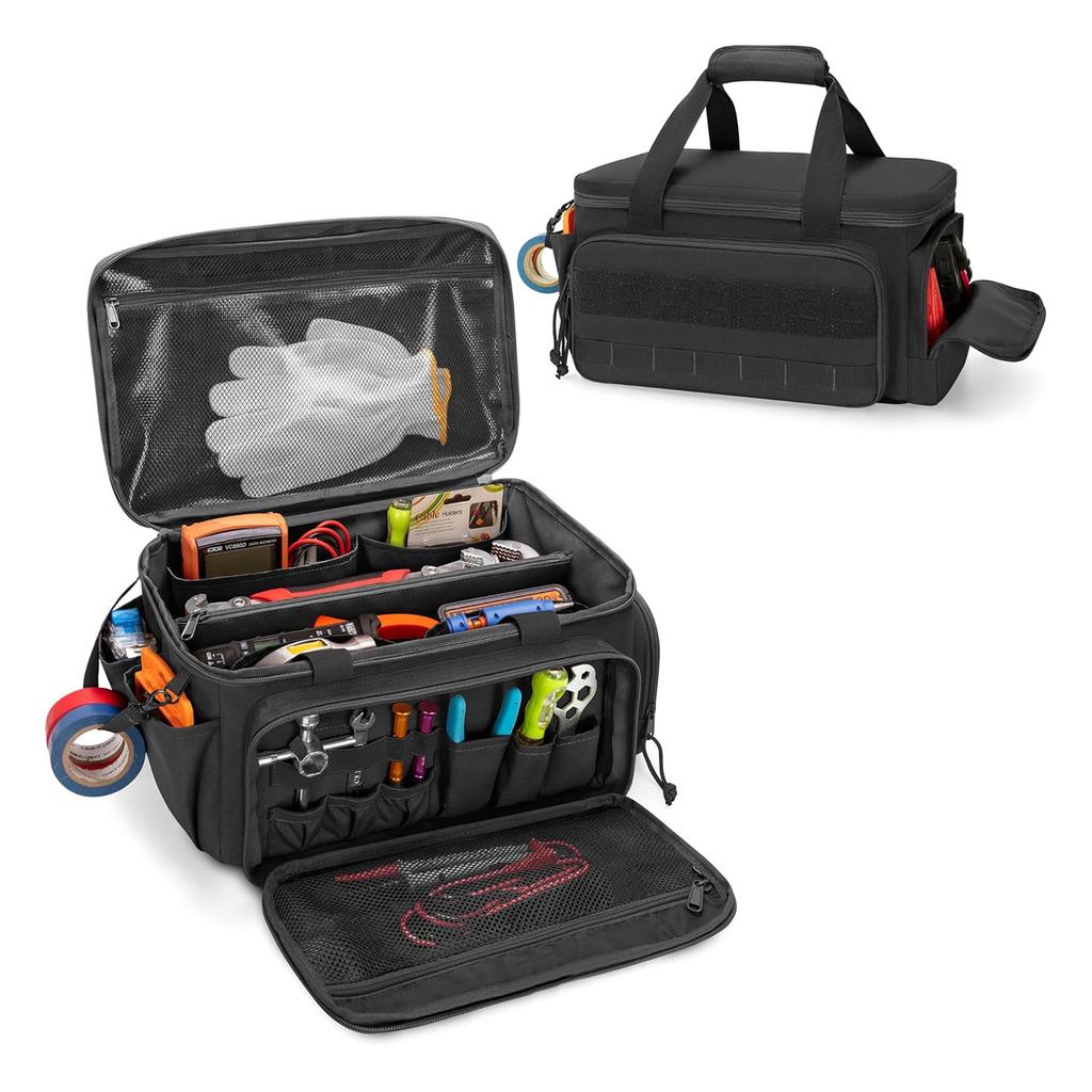 Сумка для инструментов для мужчин Нескользящая Толстая Мягкая Основа Многофункциональная Рабочая Сумка для Механиков Ремесленников Электриков Плотников