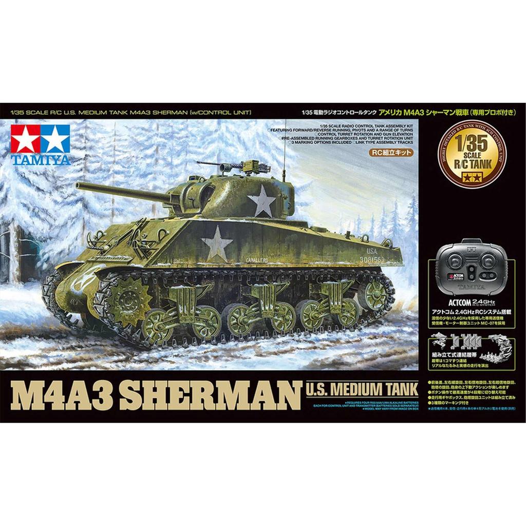 Комплект для сборки американского танка M4A3 Sherman серии RC Tank Series с выделенным Propo 48217 1/35 № 17
