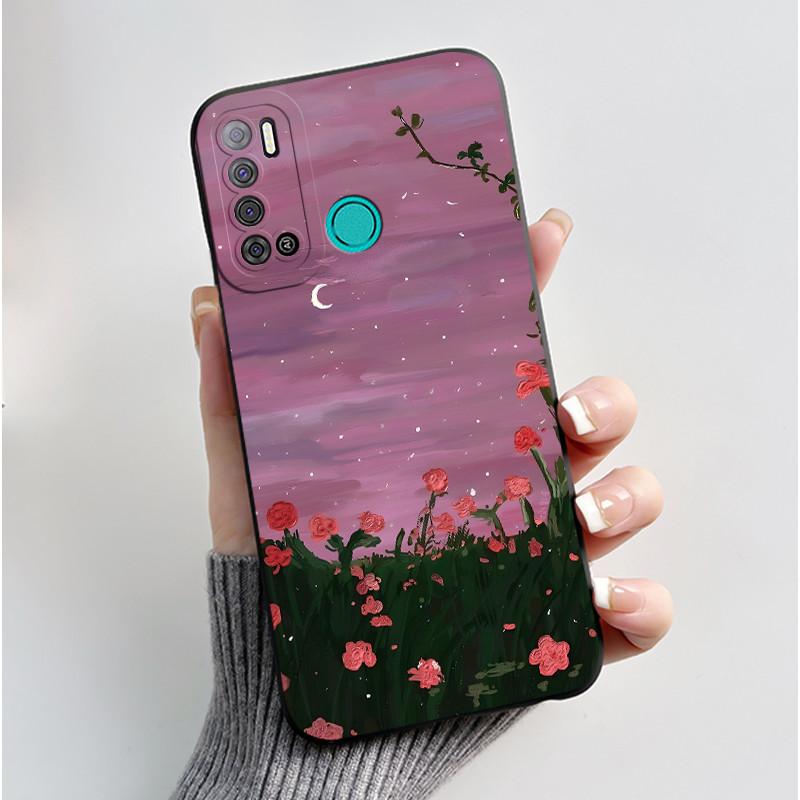Для Tecno Pouvoir 4 Pro LC8 Чехол Эстетичный Милый Кот Ударопрочный Силиконовый Мягкий ТПУ Чехол Для Tecno Pouvoir 4 Чехол LC7 Оболочка Funda