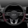 Для K5 Sportage Picanto Xceed Rio Cerato Soul Carens Seltos Углеродное волокно Замша Чехол на руль автомобиля Автоаксессуары