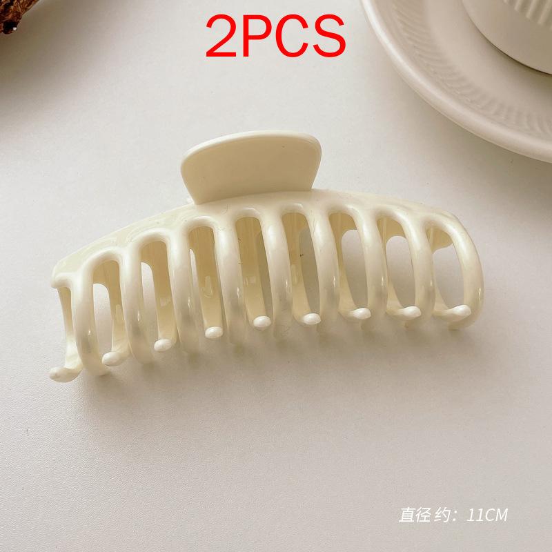 2 шт., комплект головных уборов премиум-класса, новые женские модные зажимы для волос, кофейные, черные, акриловые, большие заколки для волос, зажим для женщин, заколка, аксессуары для волос