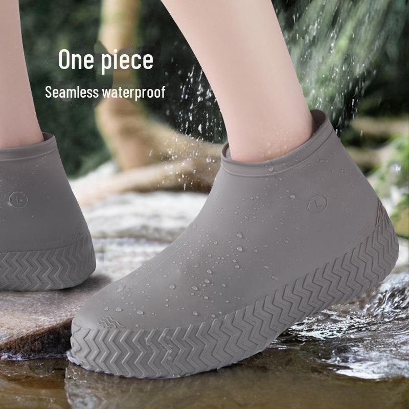 Non-Slip Waterproof Silicone Shoe Covers: Wear-Resistant, Rainproof, Sandproof for Outdoor Use - Unisex