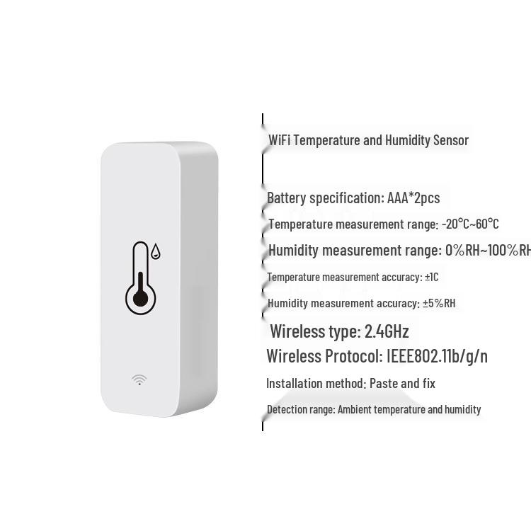 Умный WiFi датчик температуры и влажности Tuya с удаленным мониторингом через приложение
