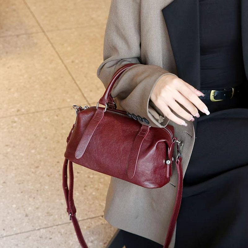 Новая сумка кожаная сумка через плечо простая сумка-подушка из натуральной кожи